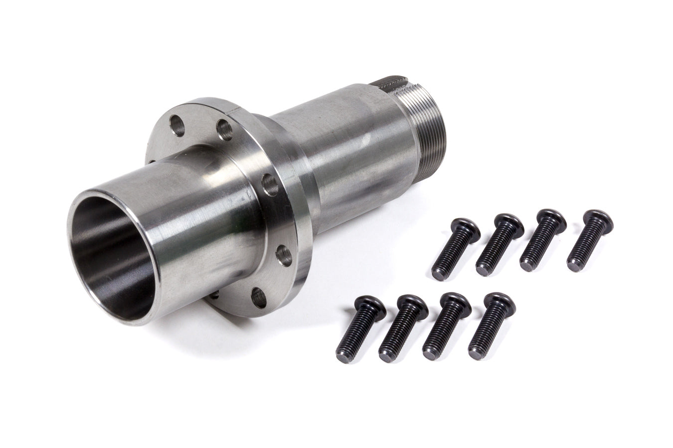 Tiger Quick Change 2855BB Rear Axle Snout - Bolt-on - 1.0 Degree Camber - 8-Bolt Flange - Bearing Sleeve - O-ring - Steel