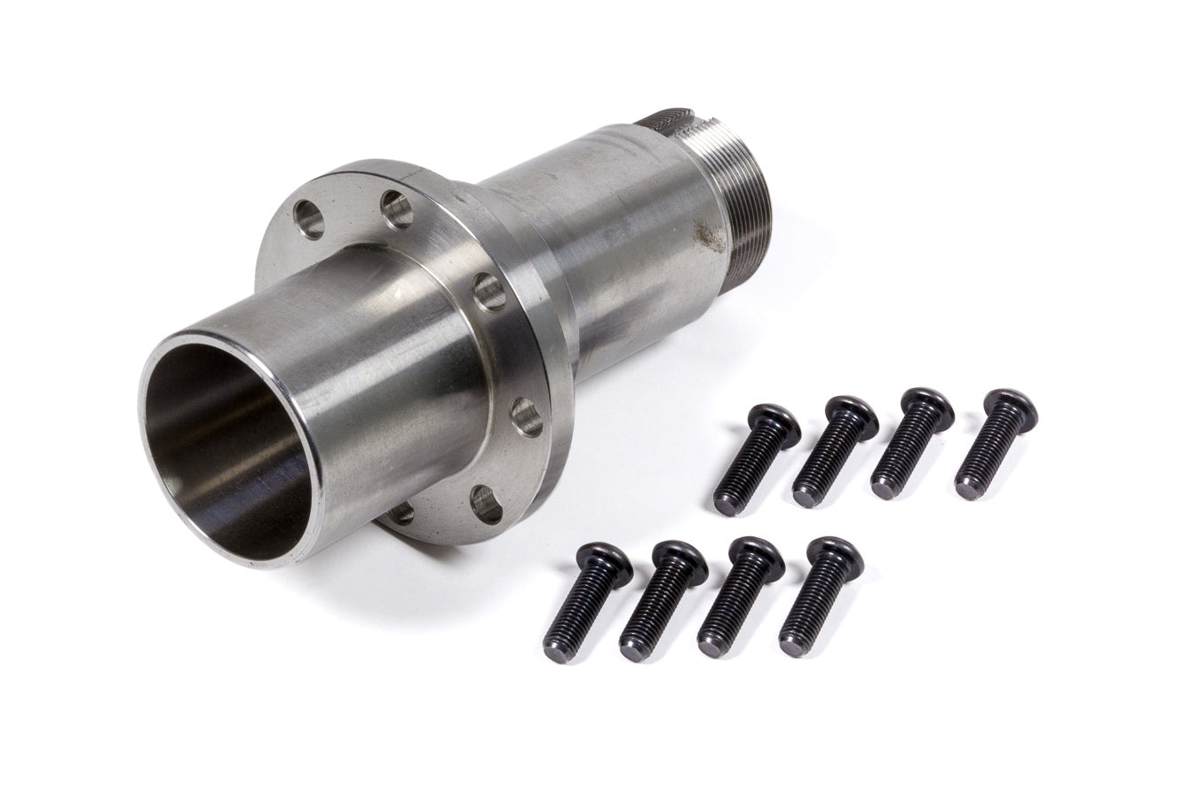 Tiger Quick Change Rear Axle Snout - Bolt-on - 1.5 Degree Camber - 8-Bolt Flange - Bearing Sleeve - O-ring - Steel - Tiger Br