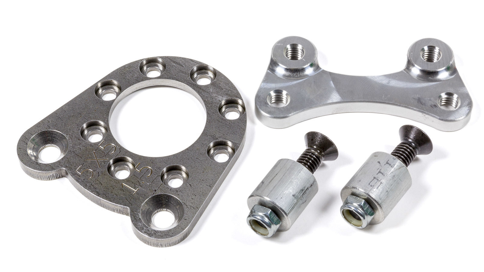 Tiger Quick Change 3012-5X5-15 Brake Caliper Bracket - Rear - Leading - Bolt-on - 1.5 Degree Camber - 8-Bolt Flange