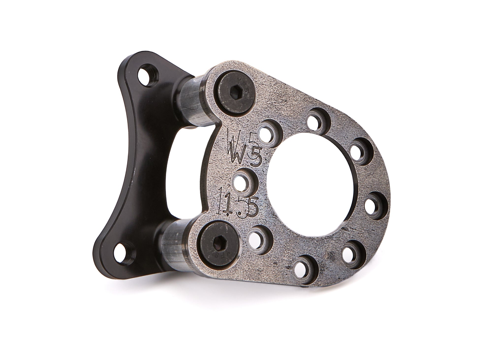 Tiger Quick Change TIG-301215W5RM Brake Caliper Bracket - Rear - Trailing - Bolt-on - 1.5 Degree Camber - 8-Bolt Flange