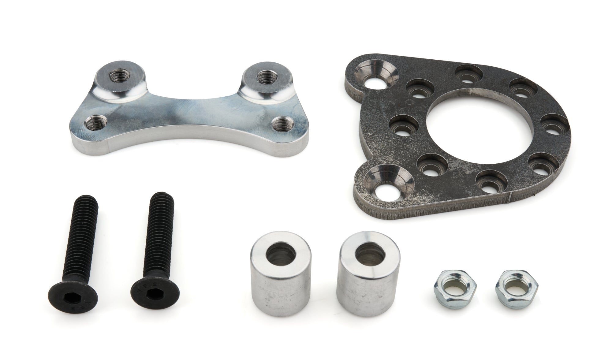 Tiger Quick Change 3012-5X5-10 Brake Caliper Bracket - Rear - Leading - Bolt-on - 1.0 Degree Camber - 8-Bolt Flange