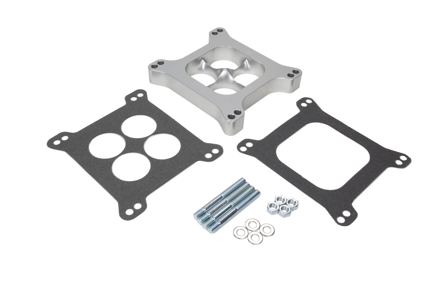 Trans-Dapt 3211 Torque-Flow Carburetor Spacer, 1-Inch, 4-Hole Square Bore, Aluminum