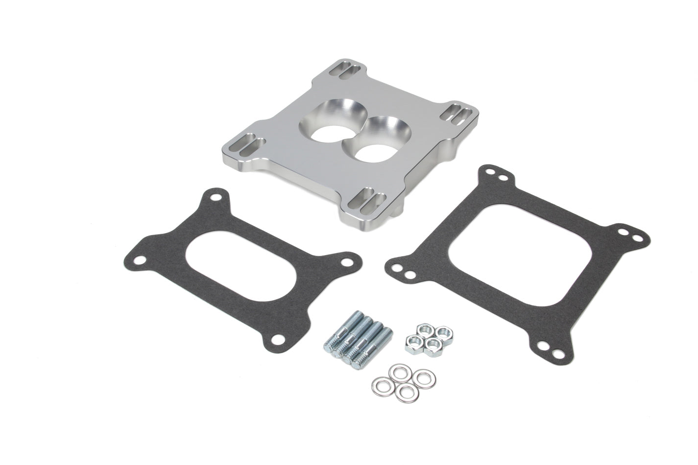 Trans-Dapt 3223 Carburetor Adapter, Holley 2-Barrel to Square Bore, Aluminum