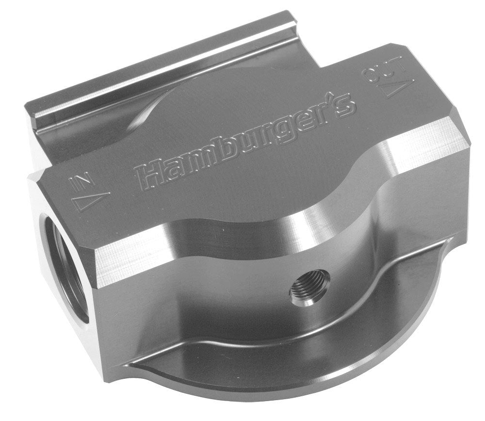 TRANS-DAPT 3300 Remote Single Oil Filter Mount with 12 AN Female Ports