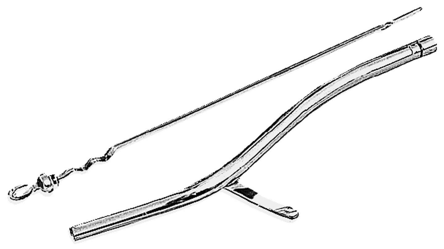 TRANS-DAPT 4995 TH400 Chrome Transmission Dipstick