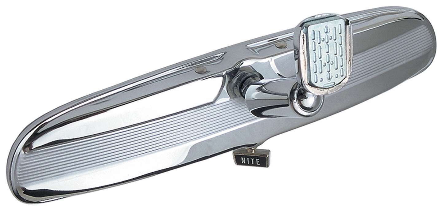 TRANS-DAPT 6975 Day/Night Rear View Mirror, Oval, Chrome Plastic