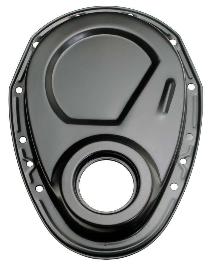 TRANS-DAPT 8637 BBC Black 1-Piece Steel Timing Cover