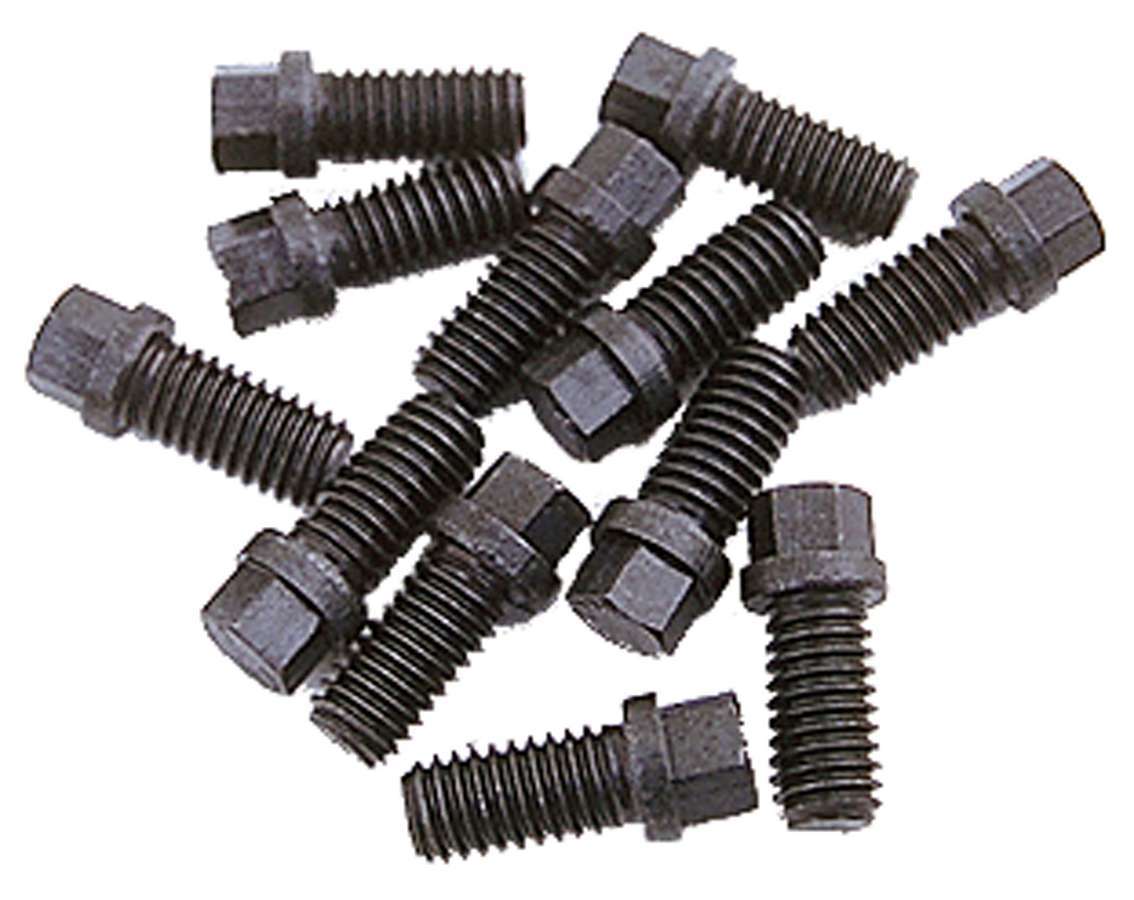 TRANS-DAPT 8885 Mini Head Header Bolts, 3/8-16 in Thread, 3/4 in Long, Set of 12