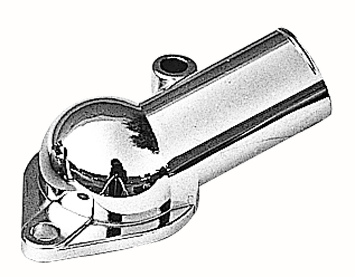 Trans-Dapt 9229 O-Ring Water Neck, 75-Degree, Chrome Steel for Chevy V8