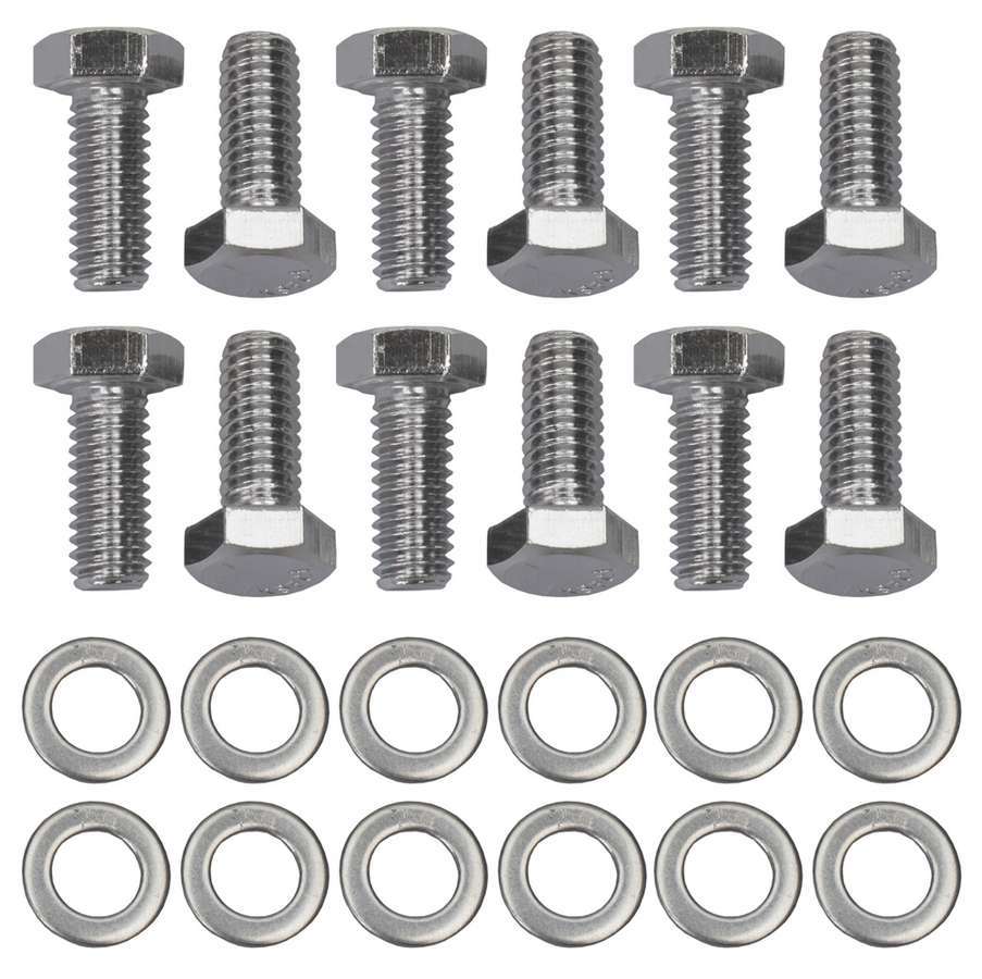 Trans-Dapt 9278 Differential Cover Bolt Kit, 5/16-18-Inch Chrome Hex Head Bolts for Dana 44 and GM 12-Bolt