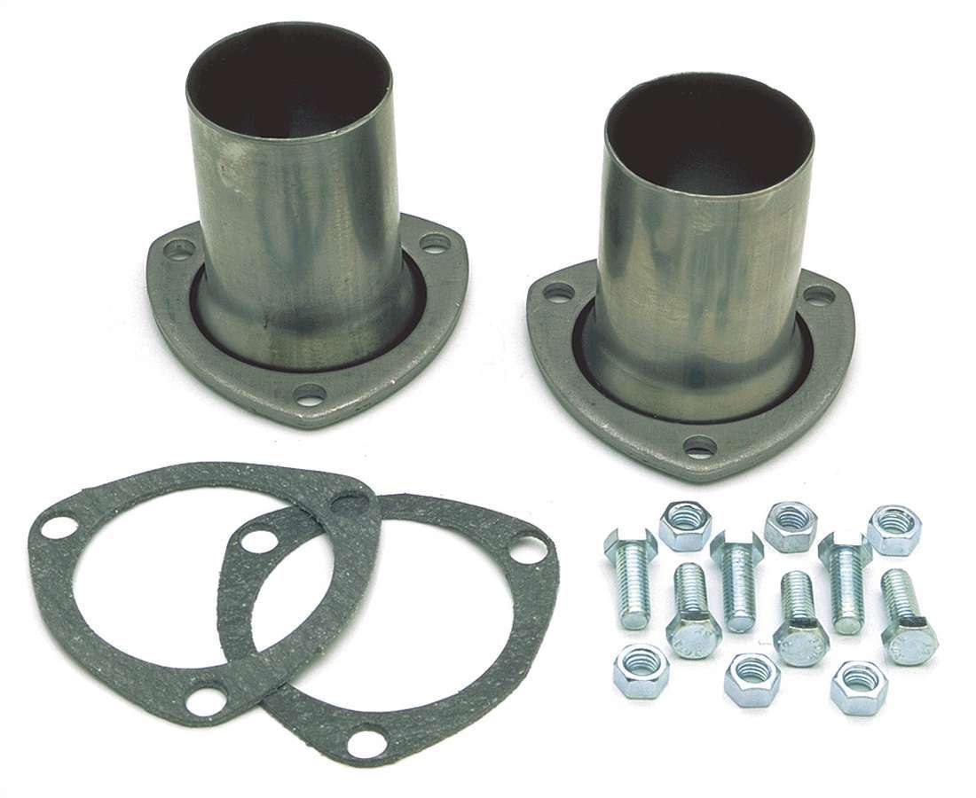TRANS-DAPT 9374 3-Inch to 2.5-Inch Collector Header Reducers, 3-Bolt Flange, Aluminized Steel, Pair