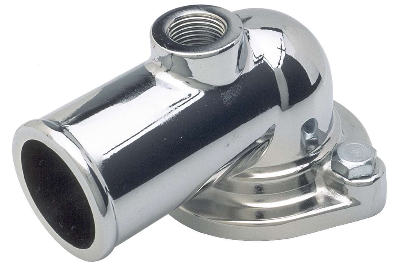 Trans-Dapt 9415 90-Degree Water Neck for Big Block Ford, Chrome Steel