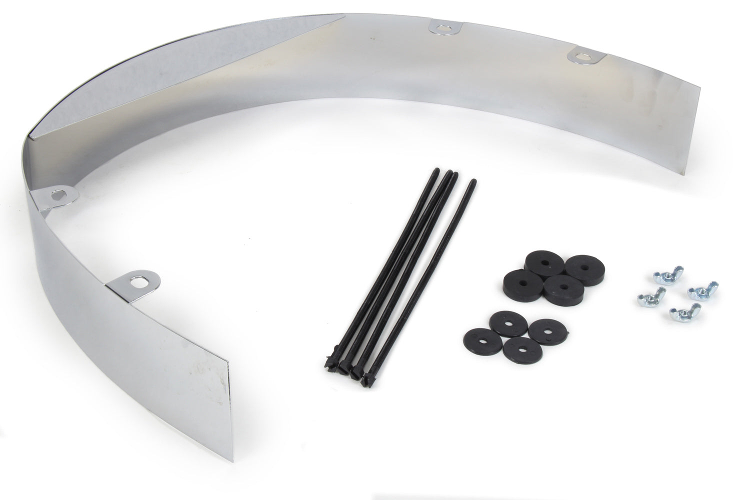 TRANS-DAPT 9453 3-Inch Wide Chrome Steel Fan Shroud
