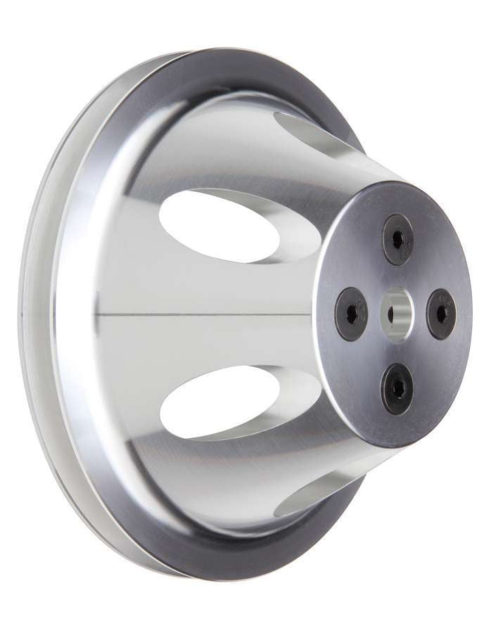Trans-Dapt 9478 Water Pump Pulley, Single Groove V-Belt, 6.563-Inch Diameter, Aluminum