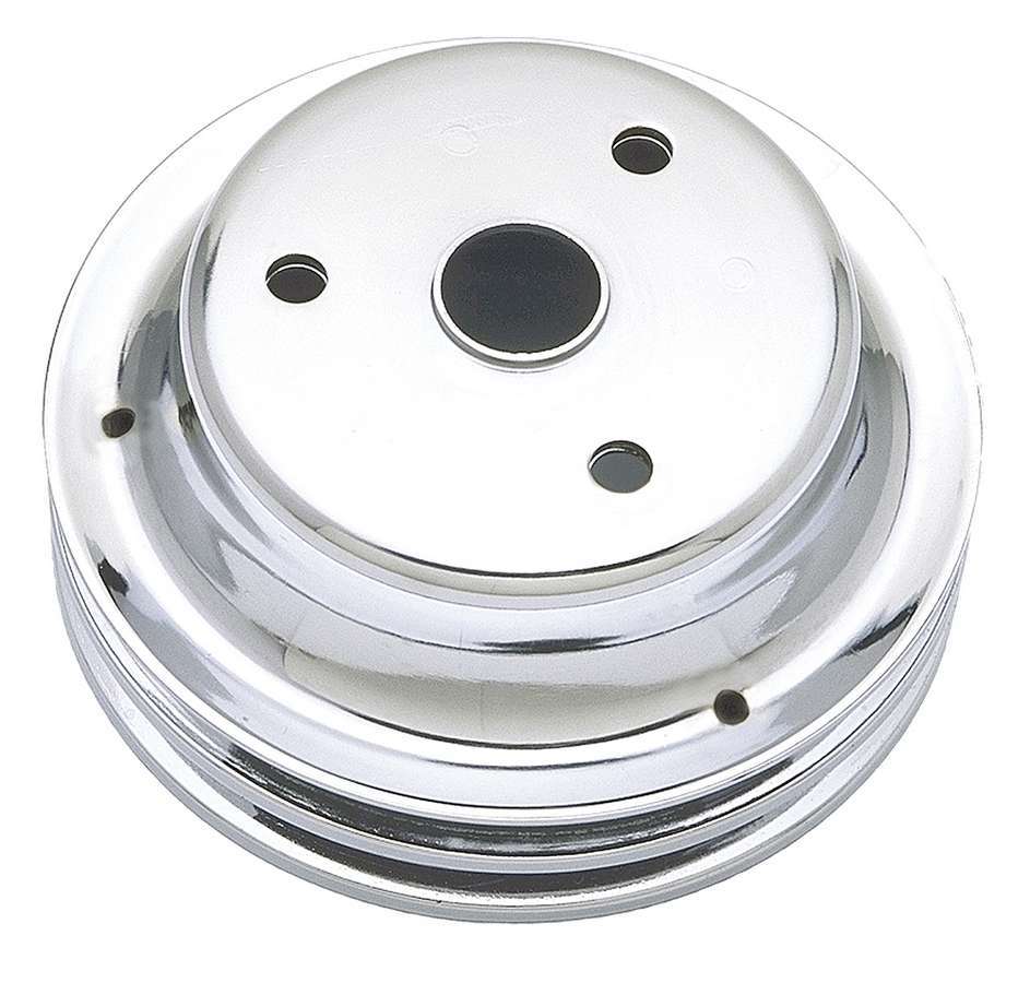 Trans-Dapt 9607 Small Block Chevy Crankshaft Pulley, Double V-Belt, Long Water Pump