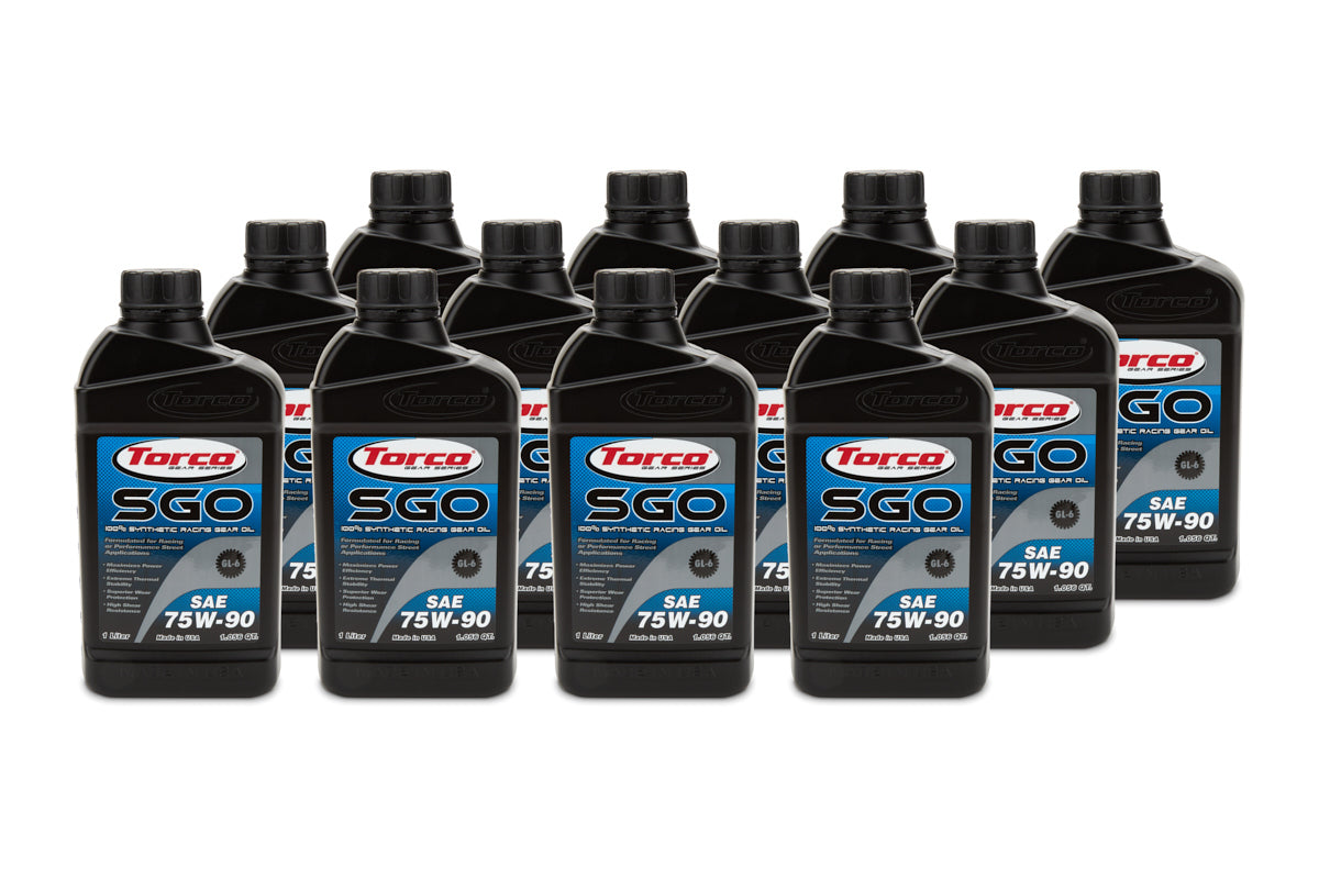 TORCO SGO 75W-90 Synthetic Racing Gear Oil, 1 Liter Bottles, Case of 12 - A257590C