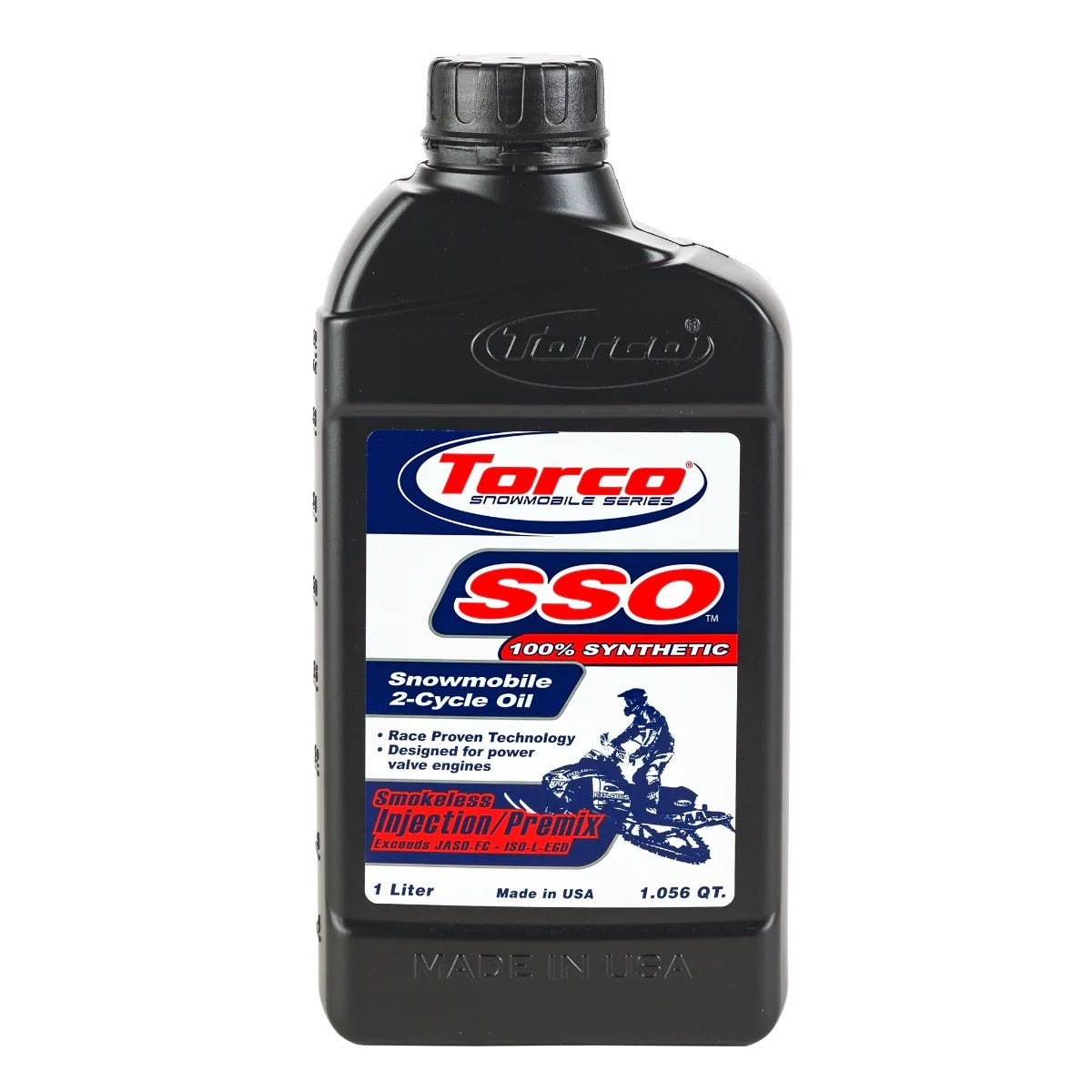 TORCO SSO Synthetic Smokeless 2-Cycle Snowmobile Oil S960066CE, 1 Liter Bottle