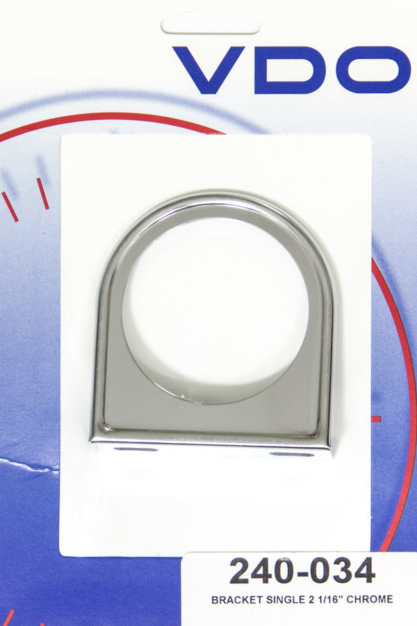VDO 240-034 Chrome One-Hole 2-1/16-Inch Gauge Mounting Panel