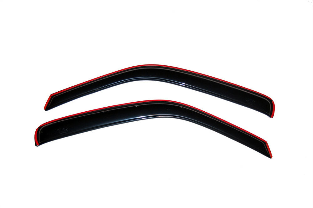 VentShade 192455 In-Channel Window Ventvisor for 1996-2021 GM Full-Size Vans, Front Pair, Dark Smoke