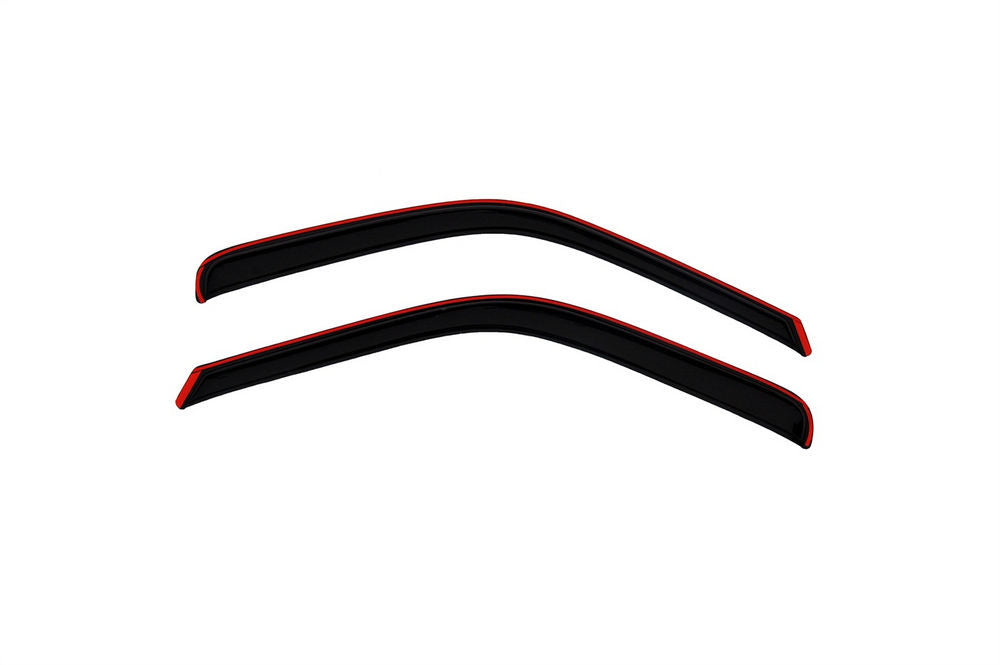 VENTSHADE 192503 In-Channel Side Window Vent Visors for 1999–2014 Ford F-250/F-350 Super Duty, Dark Smoke, Front Pair