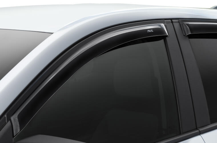 AVS Ventvisor 94334 Side Window Visors for 2022 Jeep Grand Cherokee, 4-Piece Stick-On Smoke Set