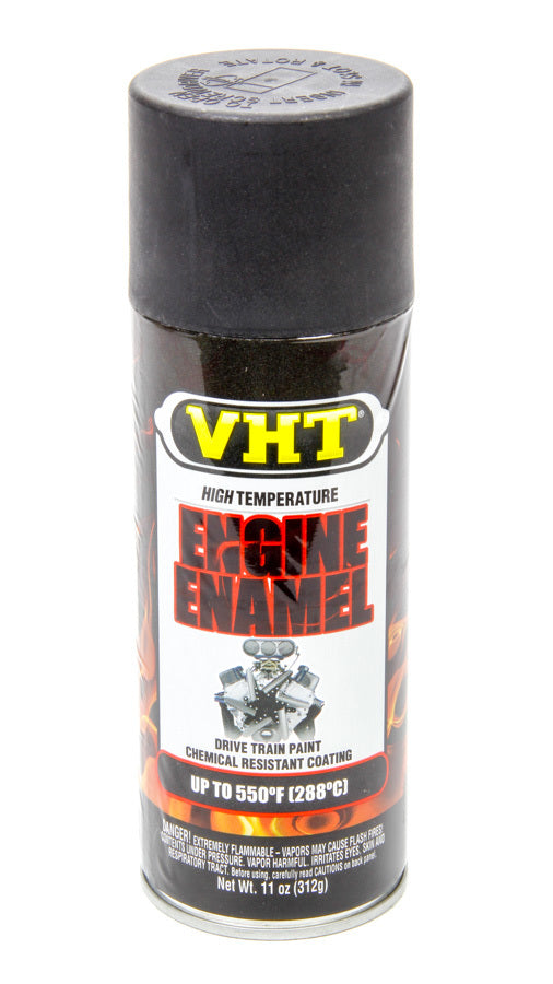 VHT SP130 Flat Black Engine Enamel 11 oz