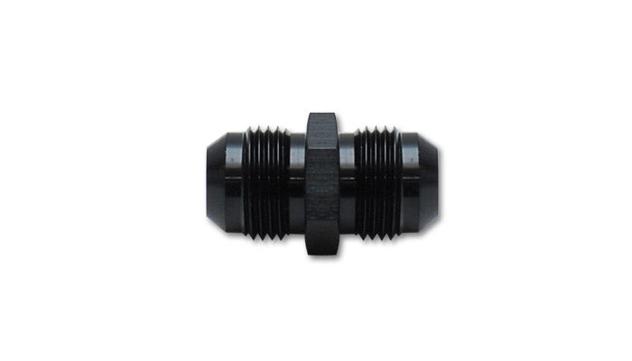 Vibrant Performance 10237 -20AN Male to -20AN Male Straight Union Adapter Fitting, Black Anodized Aluminum