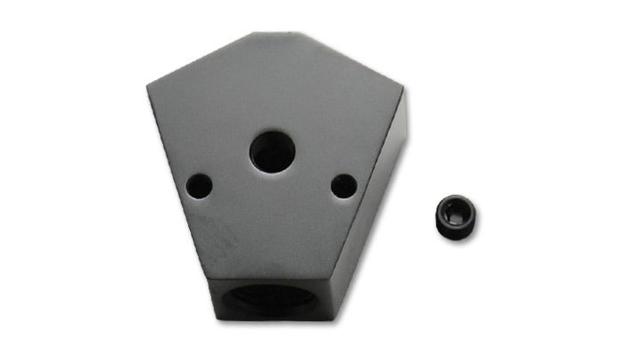Vibrant Performance 10822 Y Block Fitting with 1/2 in NPT Female Ports and 1/8 in Gauge Port