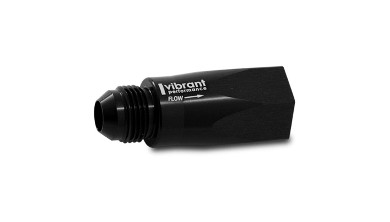 Vibrant Performance 11120 Ball-Style Check Valve, 12 AN Male to 12 AN Female O-Ring