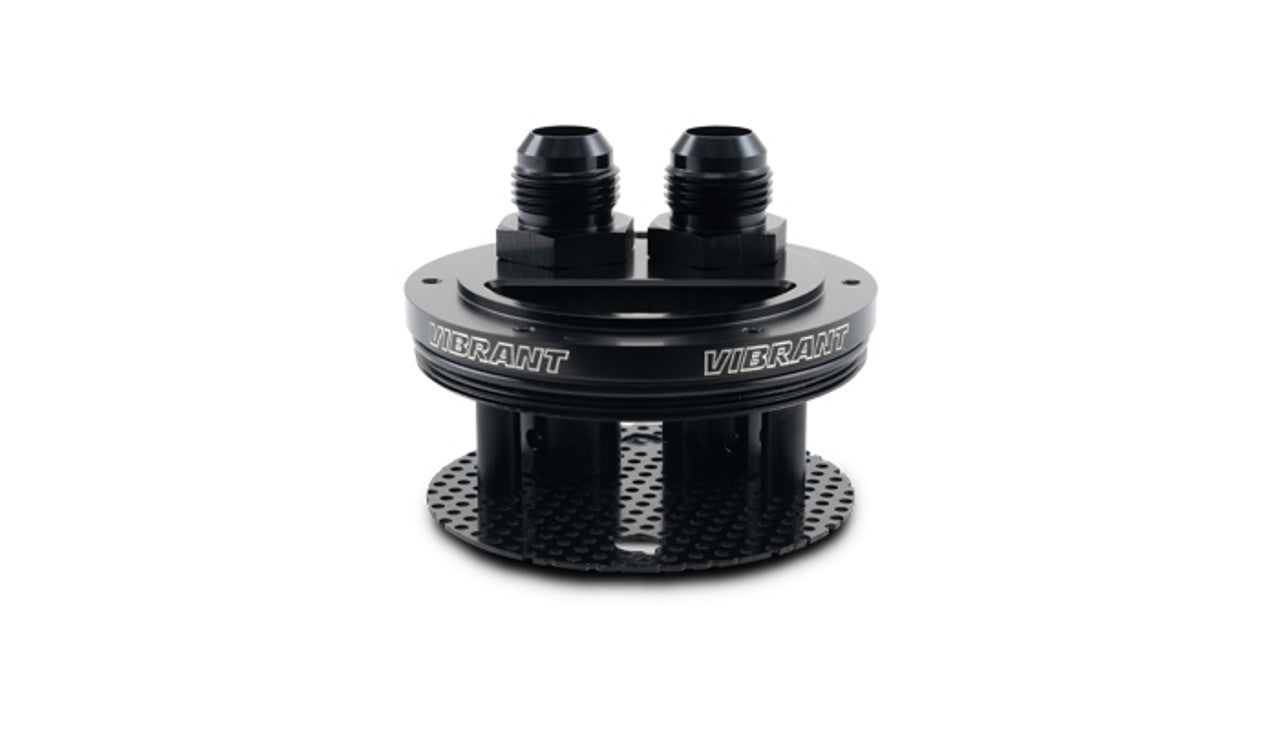 Vibrant Performance 12786 Catch Can 2-Port Lid Assembly with 12 AN Ports