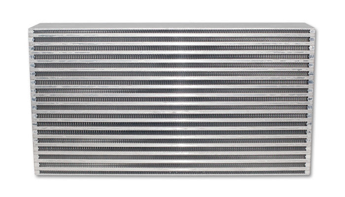 Vibrant Performance 12838 Horizontal-Flow Intercooler Core, Aluminum, Natural Finish