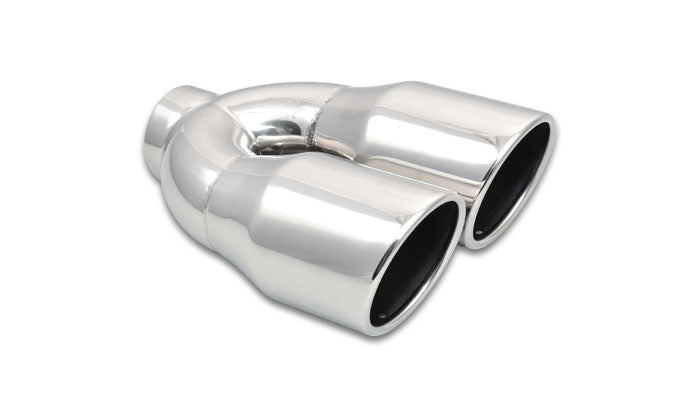 Vibrant Performance 1326 Weld-On Dual 3.5-Inch Round Stainless Steel Exhaust Tip