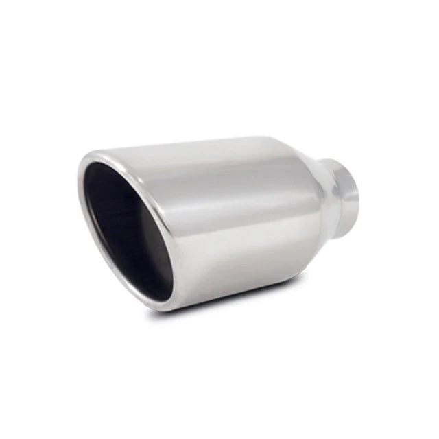 Vibrant Performance 1342 Weld-On Stainless Steel Exhaust Tip, 2-1/2 in Inlet, 4 in Round Outlet