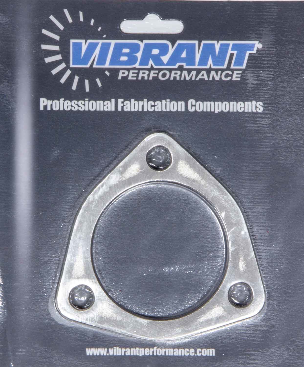 Vibrant Performance 1482S 3-Bolt Stainless Steel Exhaust Collector Flange, 2.5-Inch