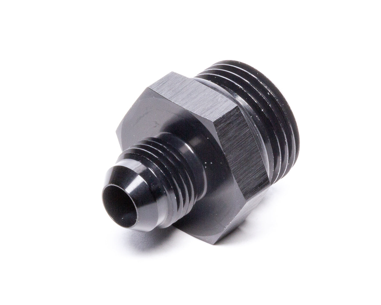 Vibrant Performance 16828 -6AN Male Flare to -10AN Male O-Ring Straight Adapter, Black Anodized Aluminum