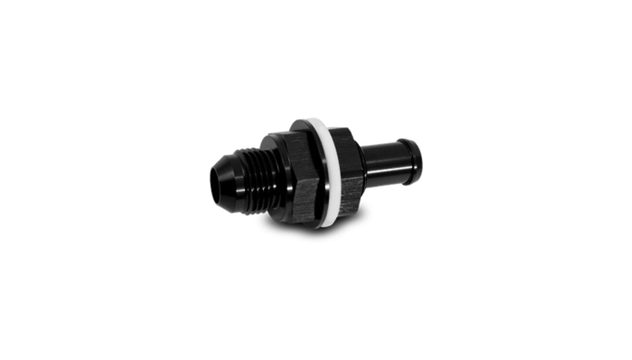 Vibrant Performance 16908 Fuel Cell Bulkhead Fitting, Straight -8AN Male to 1/2 in Hose Barb