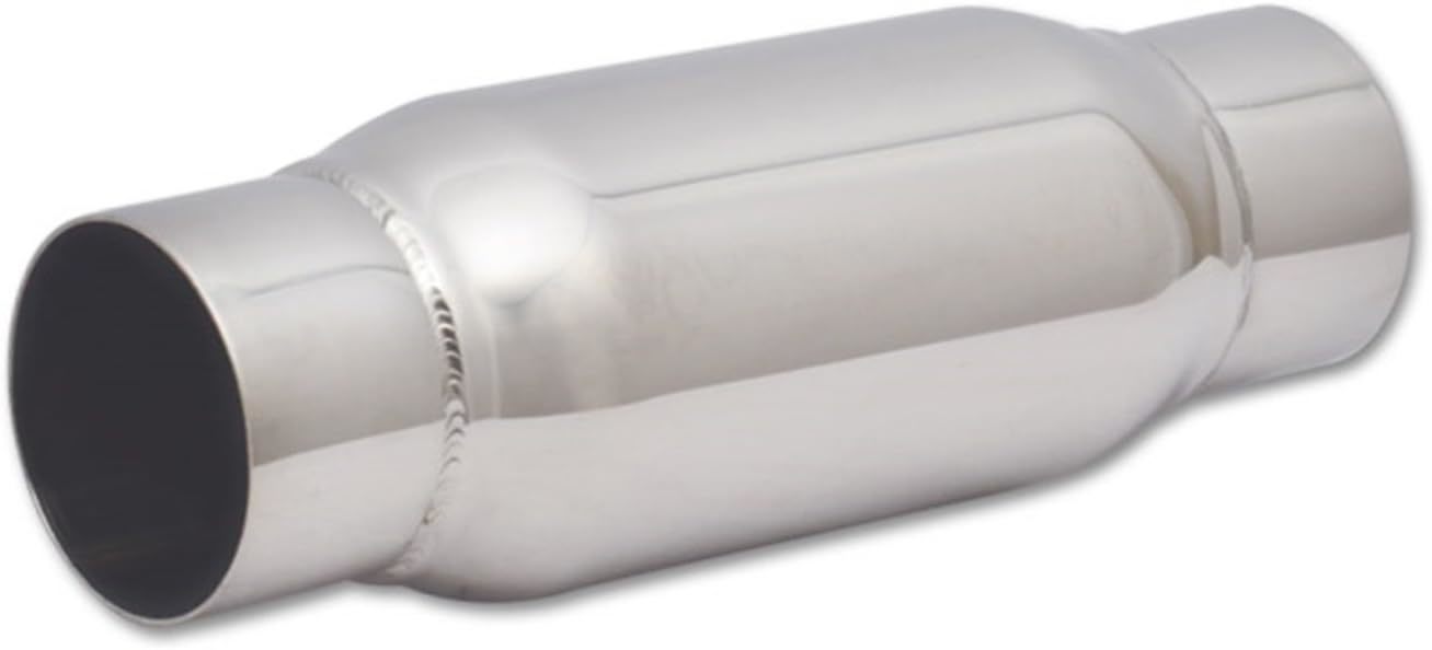 Vibrant Performance 1794 Bottle-Style Resonator, 3-Inlet/3-Inch Outlet, Polished Stainless Steel