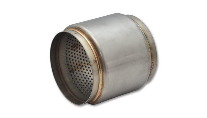 Vibrant Performance 17985 Race Muffler, 4.5-Inch Center Inlet and Outlet, Stainless Steel