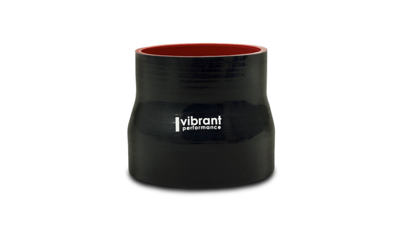 Vibrant Performance 19742 Straight Reducer Silicone Tubing Coupler, 4 in to 3-3/4 in ID, 3 in Length