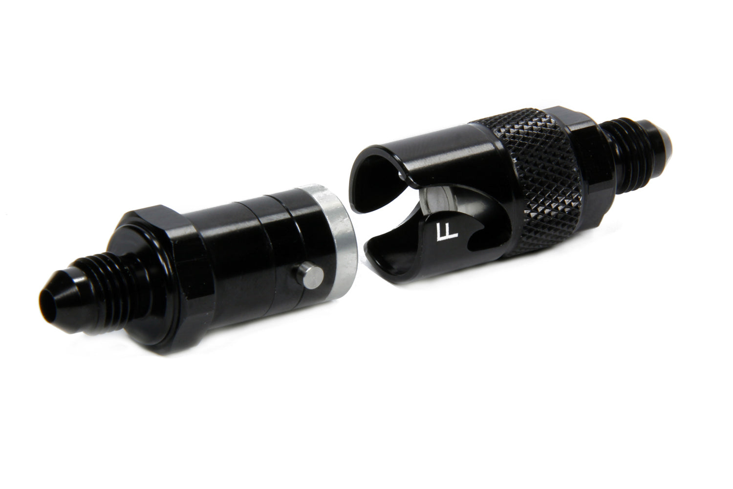 Vibrant Performance VIB20804 Quick Disconnect Fitting Kit with Viton Seal, -4 AN Male, Black Anodized Aluminum