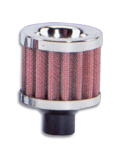 Vibrant Performance 2165 Clamp-On Crankcase Breather Filter with Chrome Cap
