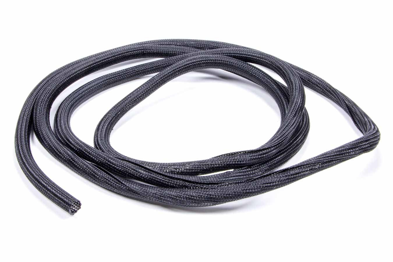 Vibrant Performance 25801 1/2 in x 10 ft Split Braided Plastic Hose and Wire Sleeve, Black