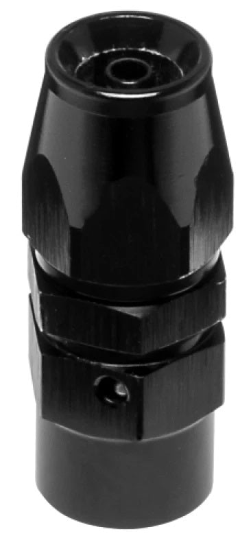 Vibrant Performance 28003 Straight -3AN PTFE Hose End Fitting, Female, Black Anodized Aluminum