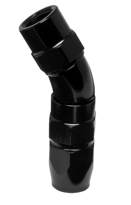 Vibrant Performance 28303 30-Degree -3AN PTFE Hose End Fitting, Black Anodized Aluminum