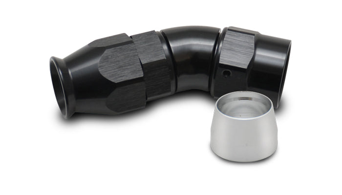 Vibrant Performance 28310 30-Degree High-Flow Hose End Fitting, -10 AN PTFE to -10 AN Female