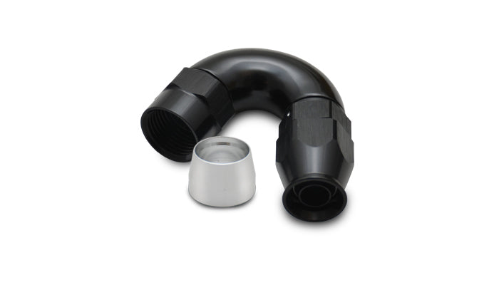 Vibrant Performance 28506 150-Degree High-Flow Hose End Fitting, -6 AN PTFE to -6 AN Female