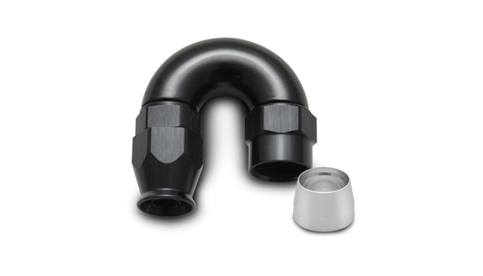 Vibrant Performance 28808 180-Degree High-Flow Hose End Fitting for -8 AN PTFE Hose