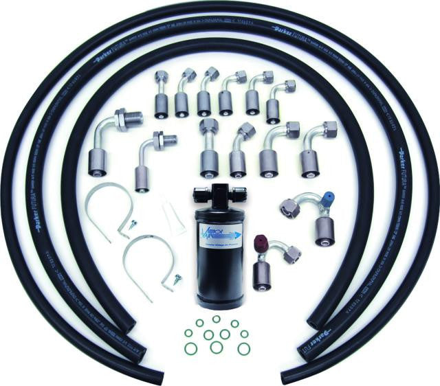 Vintage Air 548000 Air Conditioning Hose Kit with Drier and Beadlock Fittings
