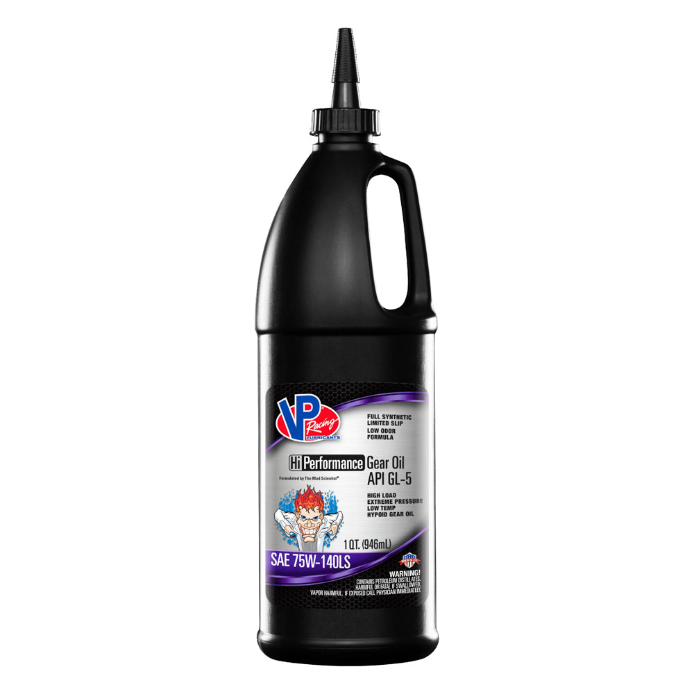 VP Racing 2707 GL-5 75W-140 Full-Synthetic Limited-Slip Gear Oil, 1 Quart