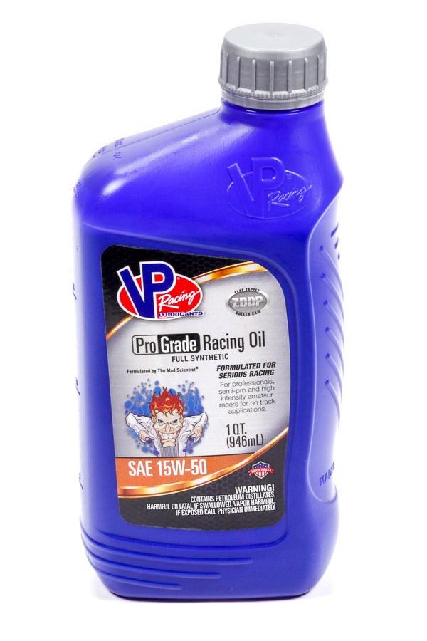 VP Racing Pro Grade Racing Motor Oil 15W-50 Synthetic 1 Quart, Part Number 2755
